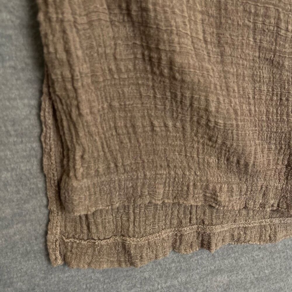 M. Rena Boho Lagenlook Gauze Tunic Womens Medium Beachy Artsy Breezy Made in USA - Picture 3 of 13